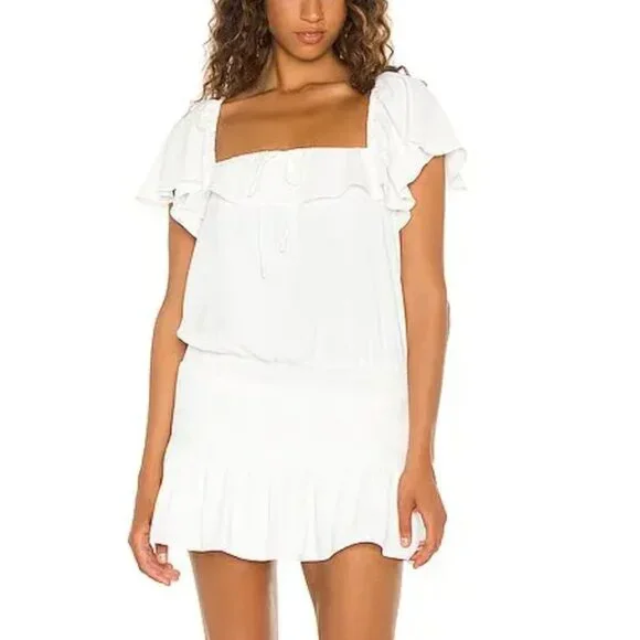 Amanda Uprichard Ali Skort Romper in Shocking Pink - Sz M - Picture 5 of 5